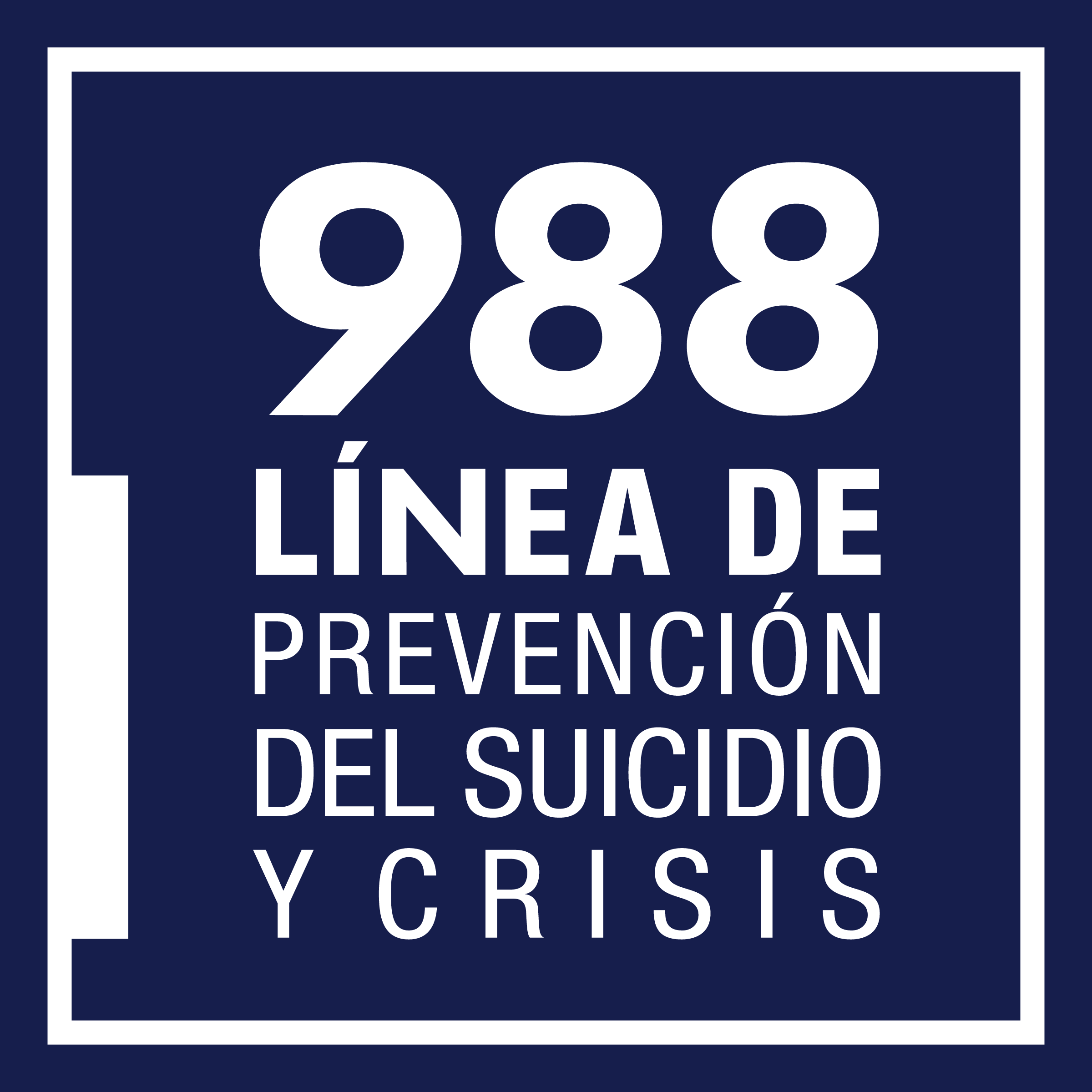 988 Suicide & Crisis Lifeline logo (Spanish)