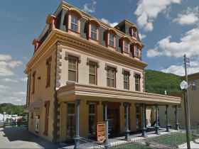 We are on the third floor of the First National Bank building in Pottsville, Pennsylvania.